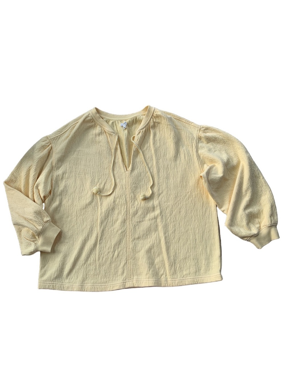 Aerie Women’s Size Large Butter Yellow Easy Street Oversized Slouchy Sweatshirt